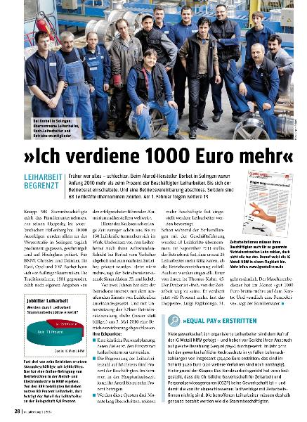 metallzeitung - Regionalseiten Nordrhein-Westfalen Februar 2012