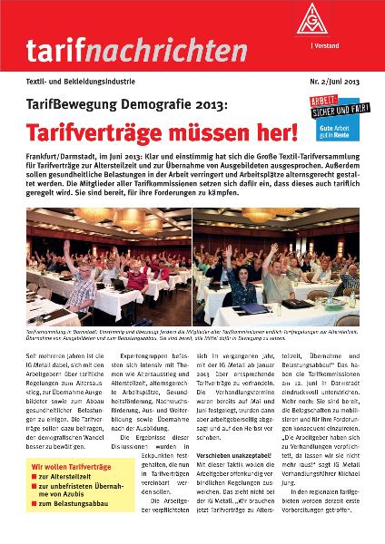 tarifnachrichten Nr. 2/ Juni 2013: 