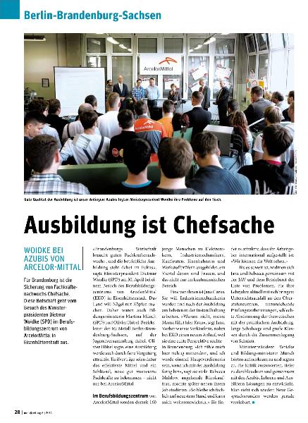 metallzeitung - Regionalseiten Berlin-Brandenburg-Sachsen Juni 2014
