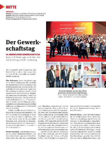 metallzeitung - Regionalseiten Mitte November 2019