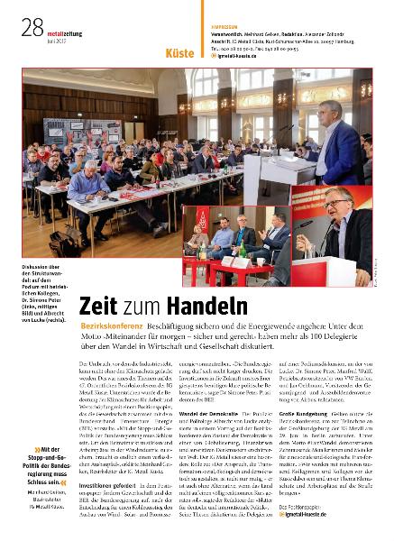 metallzeitung - Regionalseiten Küste Juni 2019
