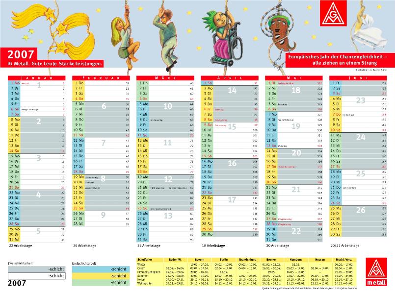 Tafelkalender 2007