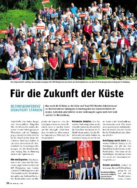 metallzeitung - Regionalseiten Küste Juli 2014