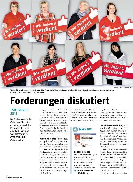 metallzeitung - Regionalseiten Küste März 2012