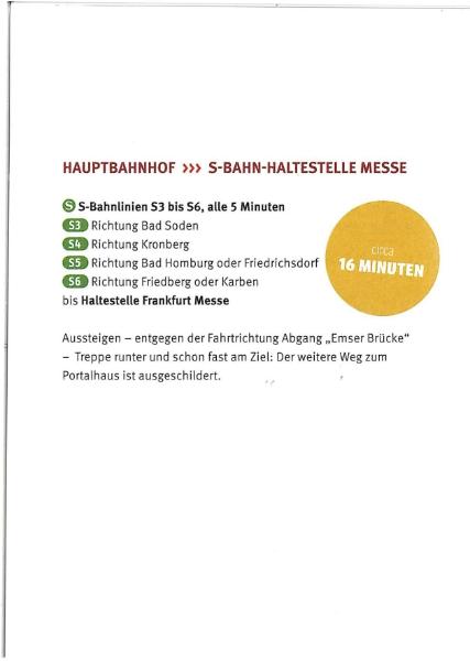 Anreise zur Messe
