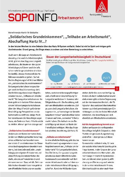 „Solidarisches Grundeinkommen“, „Teilhabe am Arbeitsmarkt“, Abschaffung Hartz IV…?