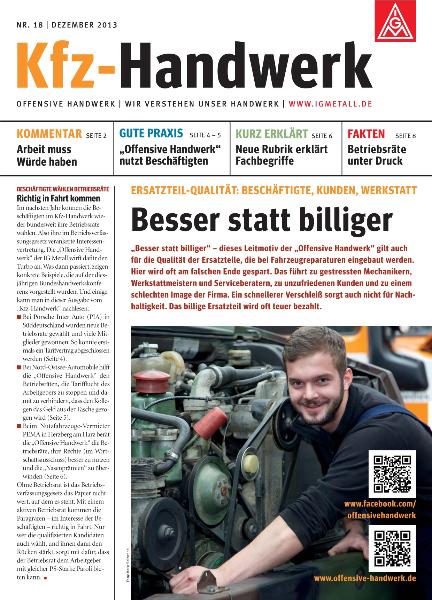 Kfz-Handwerk Nr. 18 / Dezember 2013