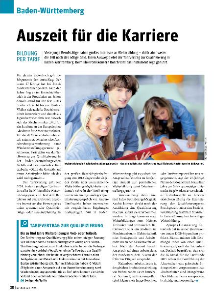 metallzeitung - Regionalseiten Baden-Württemberg September 2014