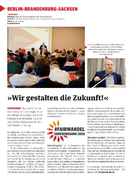 metallzeitung - Regionalseiten Berlin-Brandenburg-Sachsen März 2020