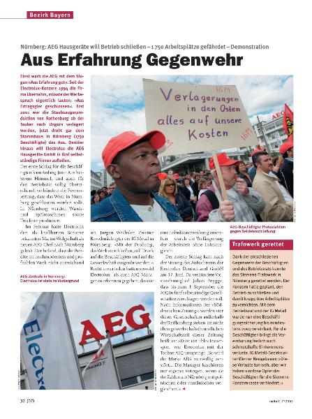metall-Regionalseiten Bayern Juli 2005