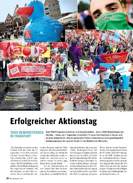 metallzeitung - Regionalseiten Mitte Oktober 2013