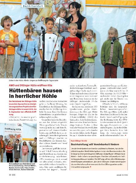 metall-Regionalseiten Frankfurt Oktober 2006