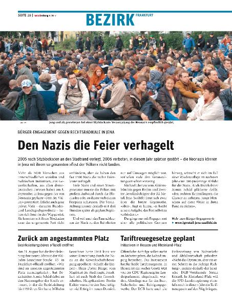 metallzeitung - Regionalseiten Frankfurt Oktober 2007