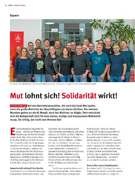 metall - Regionalseiten Bayern Mai/Juni 2026