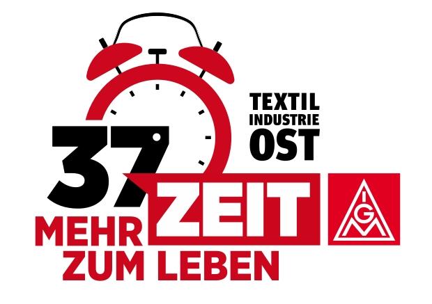37 - mehr Zeit zum Leben, Logo zur Textilindustrie Ost