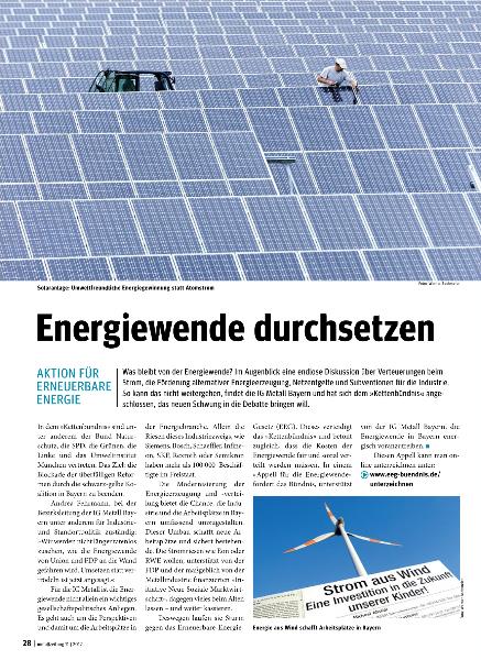 metallzeitung - Regionalseiten Bayern November 2012
