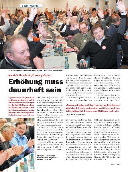 metall-Regionalseiten Frankfurt März 2007