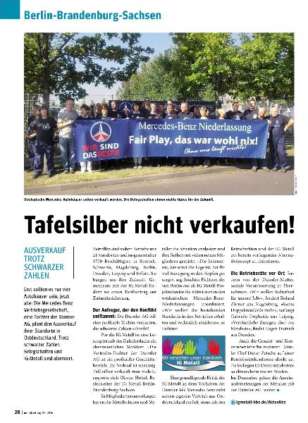 metallzeitung - RegionalseitenBerlin-Brandenburg-Sachsen Dezember 2014