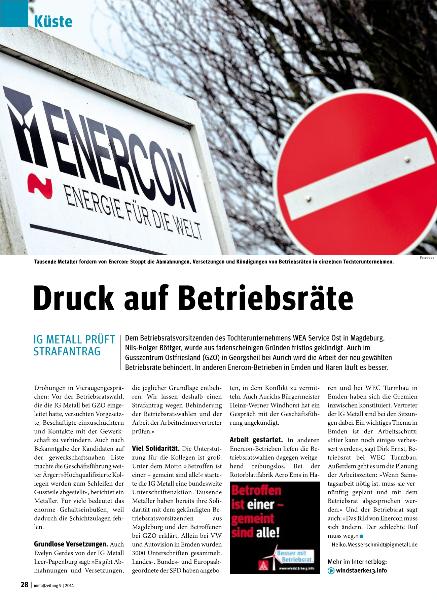 metallzeitung - Regionalseiten Küste September 2014