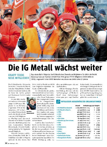 metallzeitung - Regionalseiten Niedersachsen-Sachsen-Anhalt März 2015