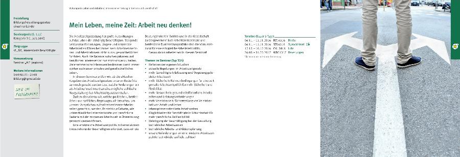 Seminar: Mein Leben, meine Zeit: Arbeit neu denken!