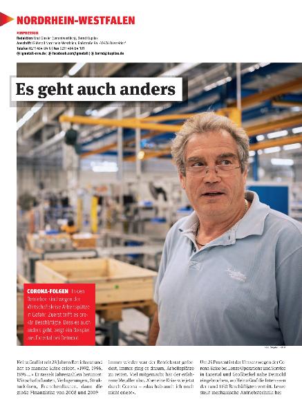 metallzeitung - Regionalseiten Nordrhein-Westfalen September 2020