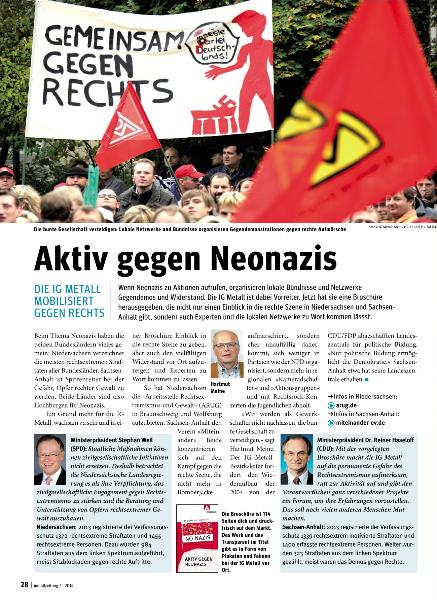 metallzeitung - Regionalseiten Niedersachsen und Sachsen-Anhalt Juli 2014