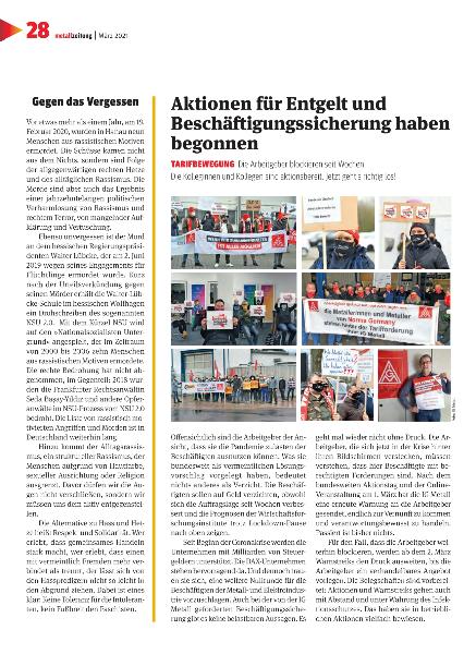 metallzeitung - Regionalseiten Mitte März 2021