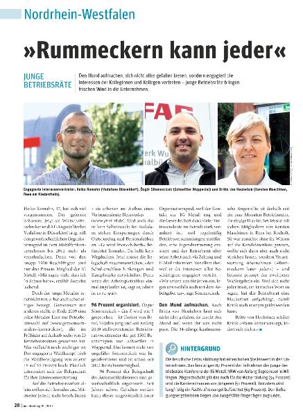 metallzeitung - Regionalseiten Nordrhein-Westfalen Oktober 2010