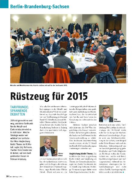 metallzeitung - Regionalseiten Berlin-Brandenburg-Sachsen April 2014