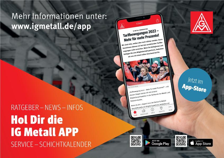 Hol dir die IG Metall APP