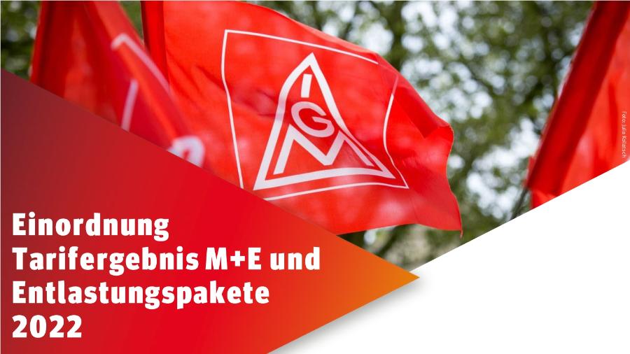 Einordnung Tarifergebnis M+E und Entlastungspakete