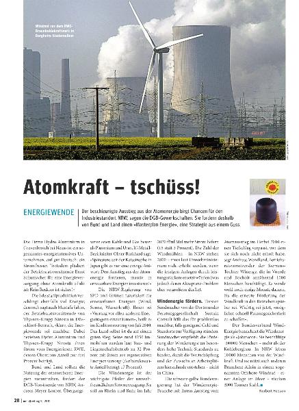 metallzeitung - Regionalseiten Nordrhein-Westfalen Mai 2011