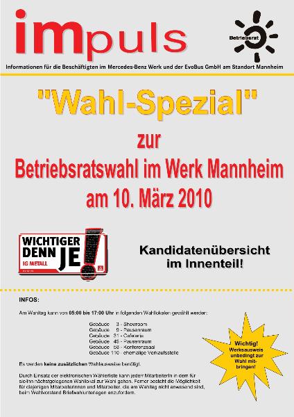 Wahl-Spezial impuls Daimler Mannheim