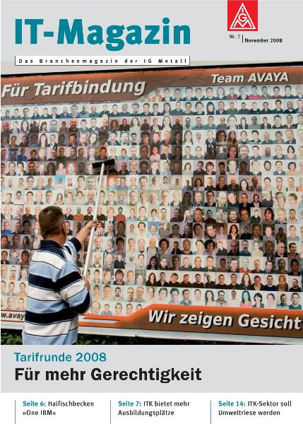 IT-Magazin Nr. 2 - Tarifrunde 2008: Für mehr Gerechtigkeit (November 2008)