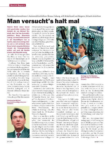 metall-Regionalseiten Bayern März 2005