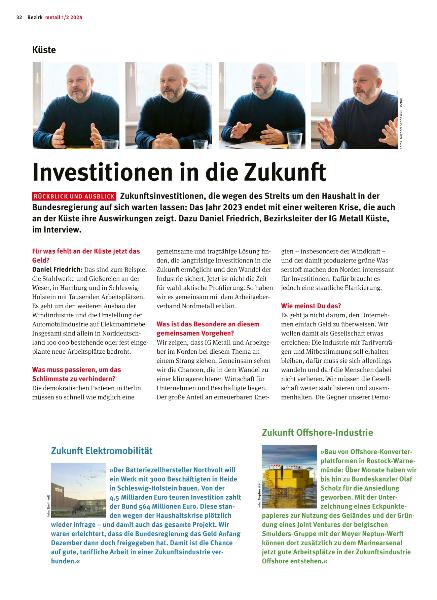 metall - Regionalseiten Küste 1/2 2024