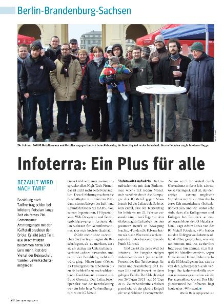 metallzeitung - Regionalseiten Berlin-Brandenburg-Sachsen April 2011