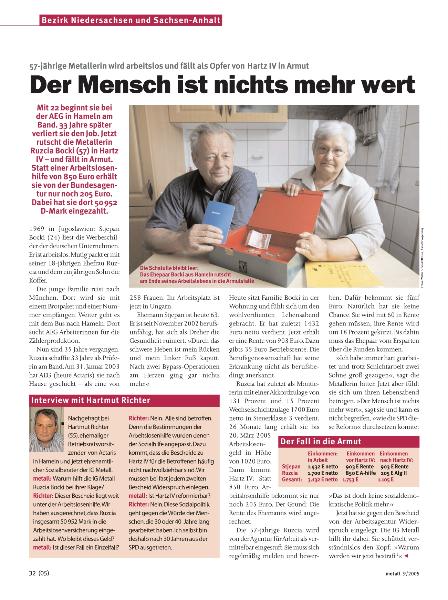 metall-Regionalseiten Niedersachsen und Sachsen-Anhalt September 2005
