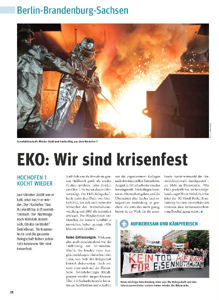 metallzeitung - Regionalseiten Berlin-Brandenburg-Sachsen März 2010