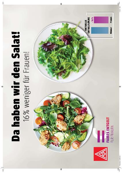 Da haben wir den Salat! 16% weniger für Frauen! (print)