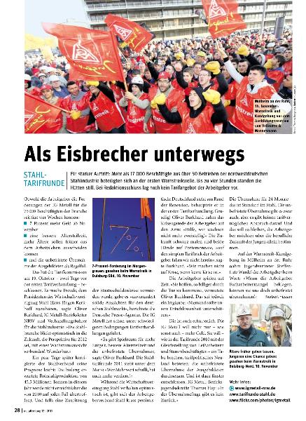 metallzeitung - Regionalseiten Nordrhein-Westfalen Dezember 2011