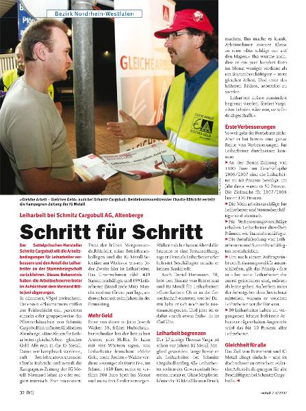 metall - Regionalseiten Nordrhein-Westfalen Juli/August 2007