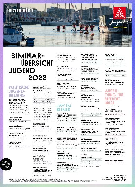 Jugendbildungsplakat 2022 - Bezirk Küste