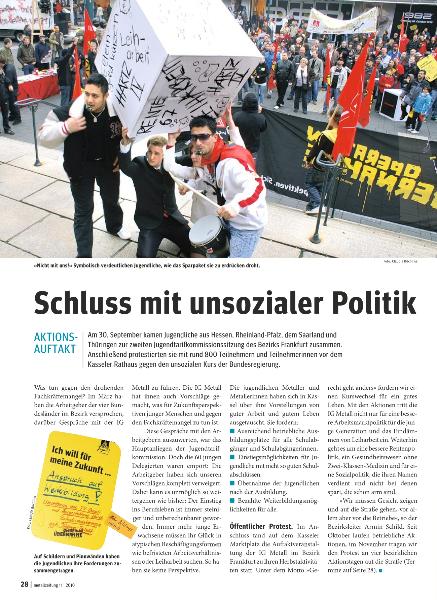 metallzeitung - Regionalseiten Frankfurt November 2010