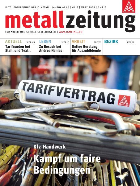 metallzeitung - März 2008