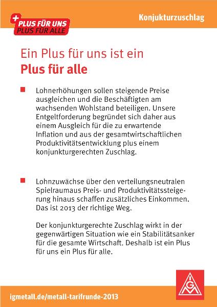 Ein Plus für uns ist ein Plus für alle