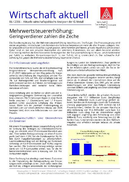 Wirtschaft aktuell 06/2006