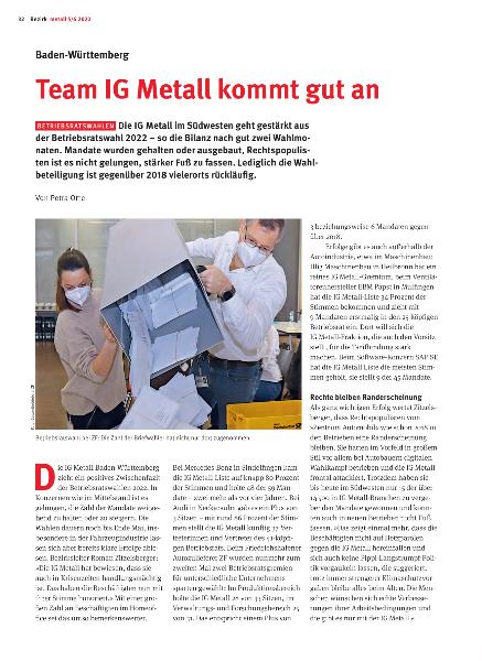 metall - Regionalseiten Baden-Württemberg Mai/Juni 2022