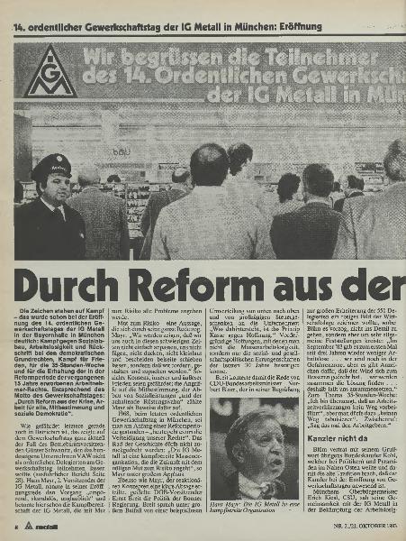 Metallzeitung 21/1983 14. Gewerkschaftstag